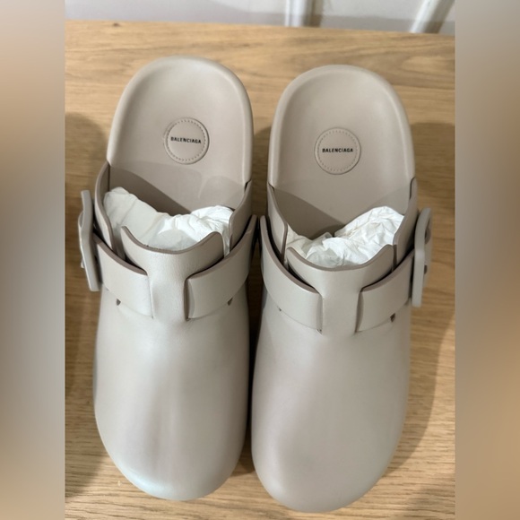 Balenciaga Mallorca Taupe Mules size 8 - Picture 3 of 7